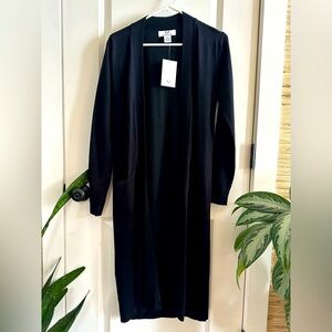 Magaschoni Black Long Sleeve Cardigan NWT